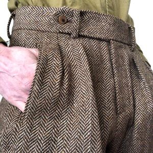 Albert Men’s Tweed Pants Brown 30 NWT